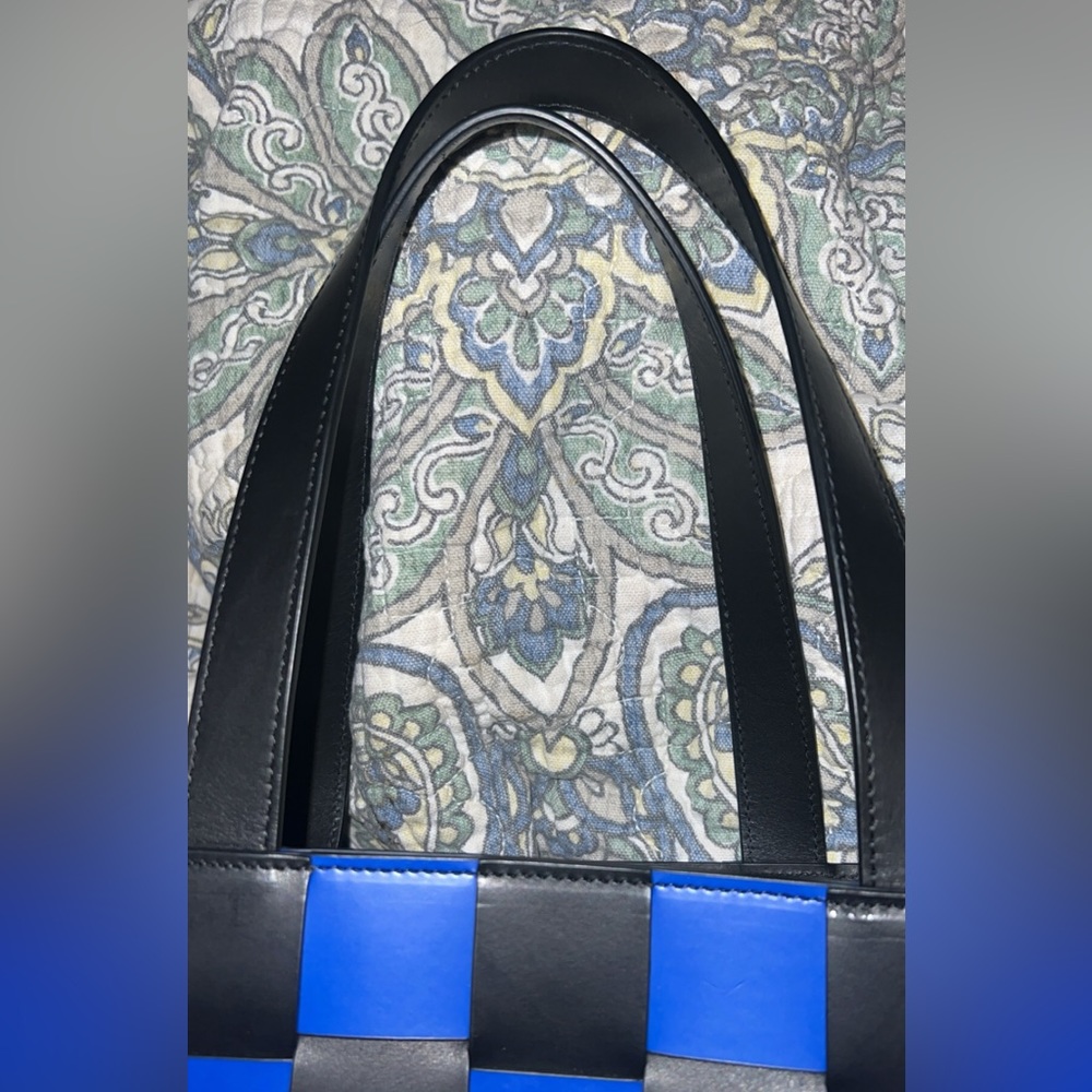 mansur gavriel black & blue tote bag - Picture 9 of 12